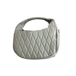 Anna Paola Women's Green Quilted Soft Vegan Leather Tiny Shoulder Bag Size OS